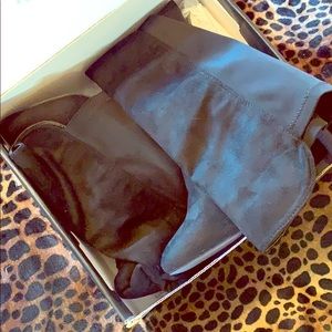 Knee high black boots